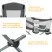 King Camp 3818 arms chair кресло скл. cталь (84х50х96, черно-серый)