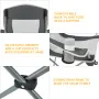 King Camp 3818 arms chair кресло скл. cталь (84х50х96, черно-серый)