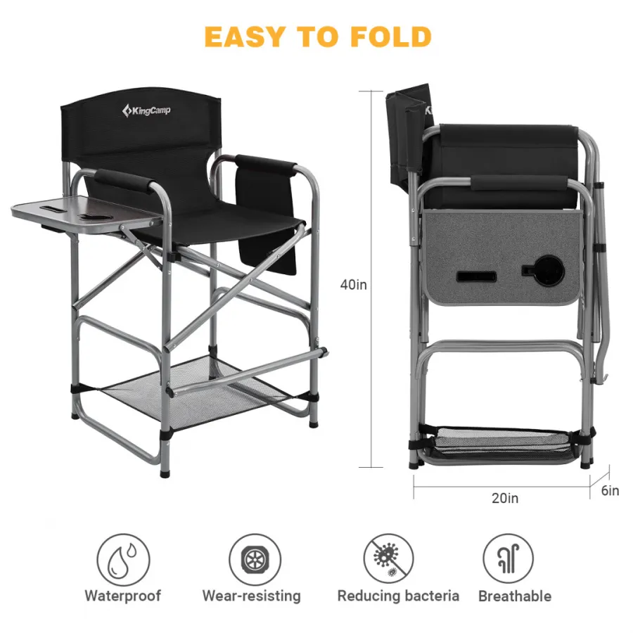 2023 Tall Director Chair кресло скл. сталь (82/58×59×67/103 cm)