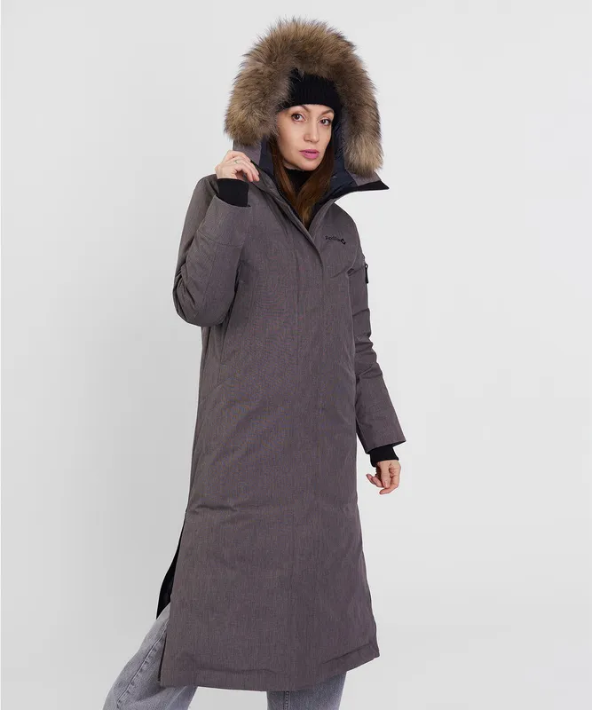 Пальто пуховое Aurora III DF Женское (S, 4700/гранит, , , , , )