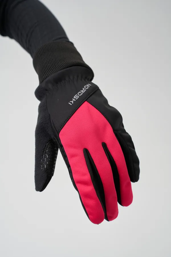 Перчатки Nordski Motion Black/Pink WS (9-M, Black/Pink, , , , , )