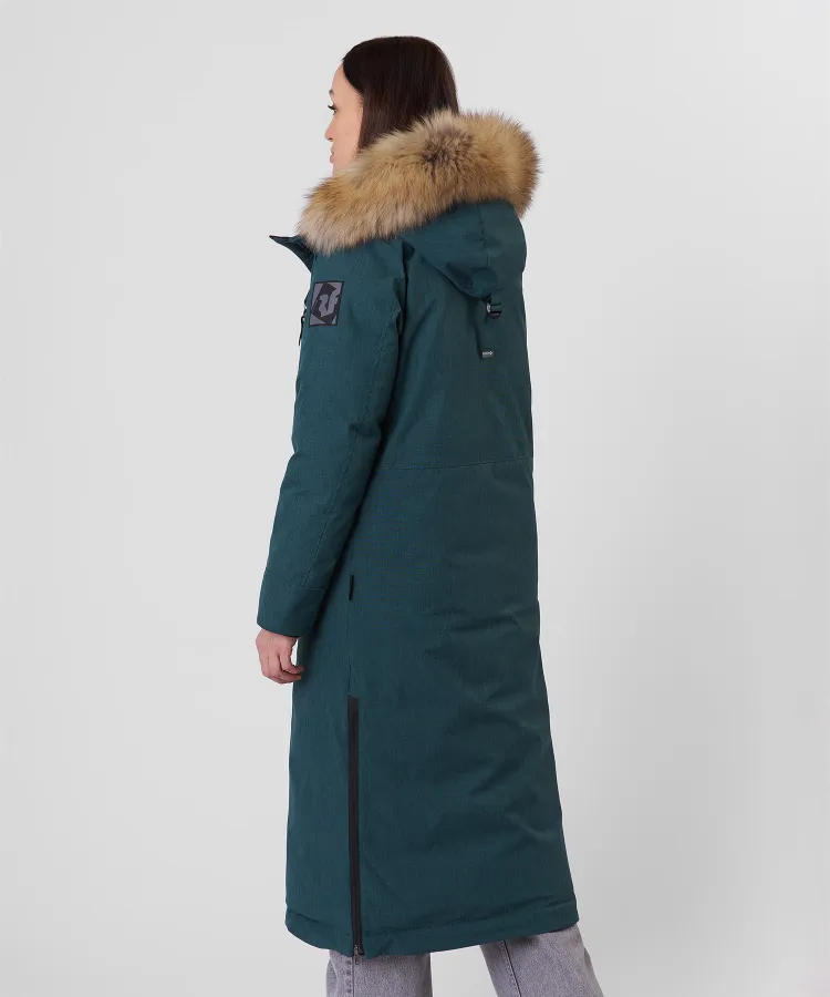 Пальто пуховое Aurora III DF Женское (L, 7100/petrol, , , , , )
