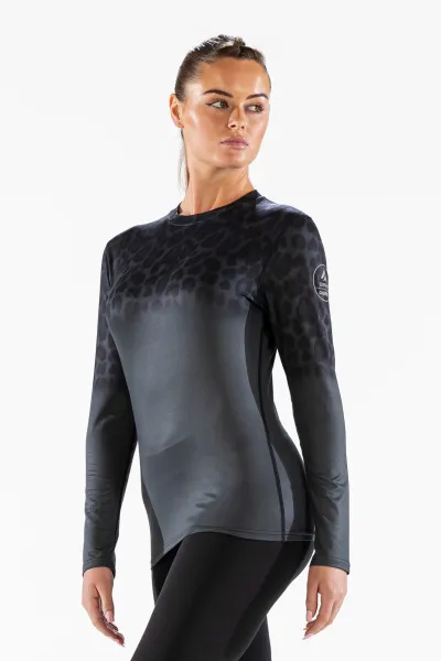 Термобелье футболка COZY JAG CREW NECK женская (XS, 020 Black, , , , , )