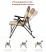 King Camp 2225 polar c30 кресло скл. сталь (84х59х101см, бежевый-коричневый)