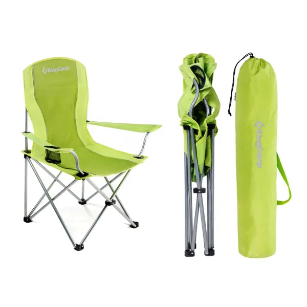 King Camp 3818 arms chair кресло скл. cталь (84х50х96, черно-серый)