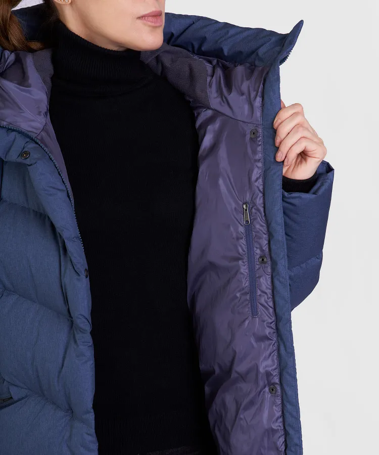Пальто пуховое Ester VI Женское (XL, 9700/деним, , , , , )