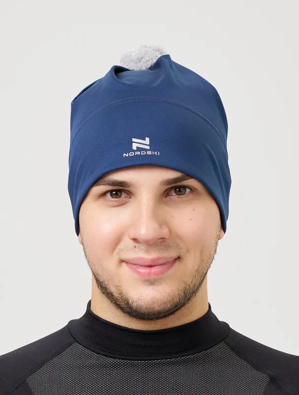 Тренировочная шапка Nordski Train Blueberry (One Size, Blueberry, , , , , )