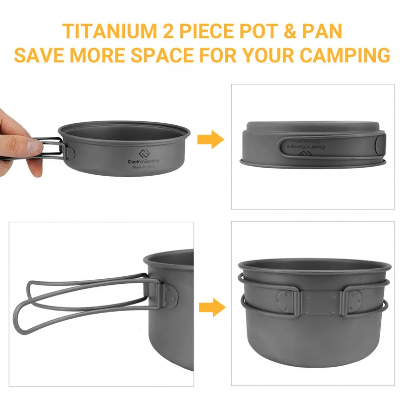 Cook 'n' Escape ca2112 titanium pot with pan набор посуды