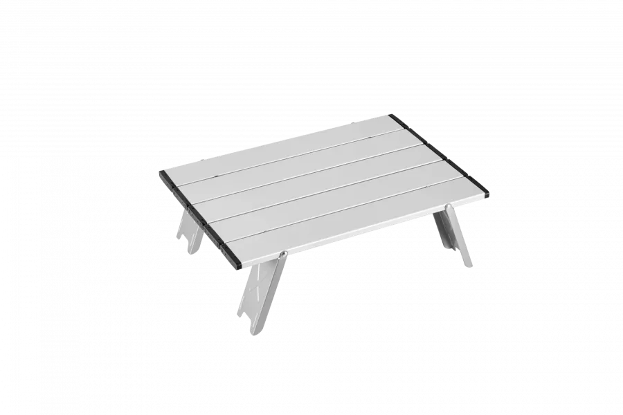 2401 MINI ALUNIUM TABLE S стол скл. алюм (серебристый)
