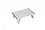 Atepa 2401 mini alunium table s стол скл. алюм (серебристый)
