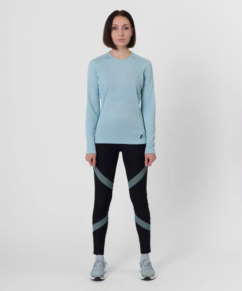 Футболка с длинным рукавом Workout R Женская (XS, 7300/лагуна, , , , , )