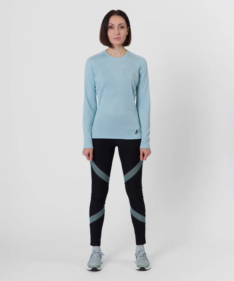 Футболка с длинным рукавом Workout R Женская (XS, 7300/лагуна, , , , , )